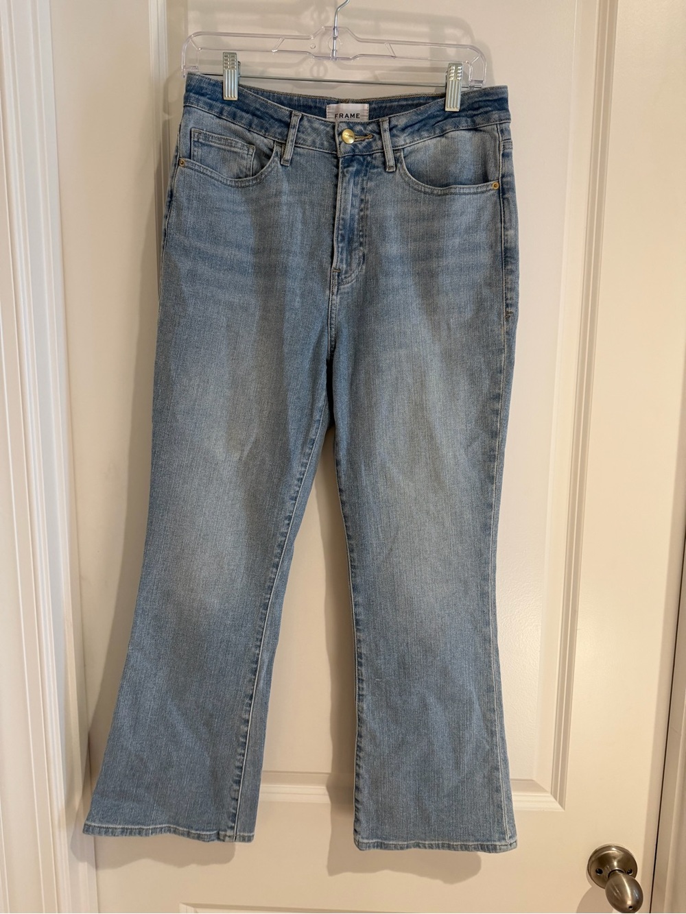 Frame Denim Light Wash Flare Jeans